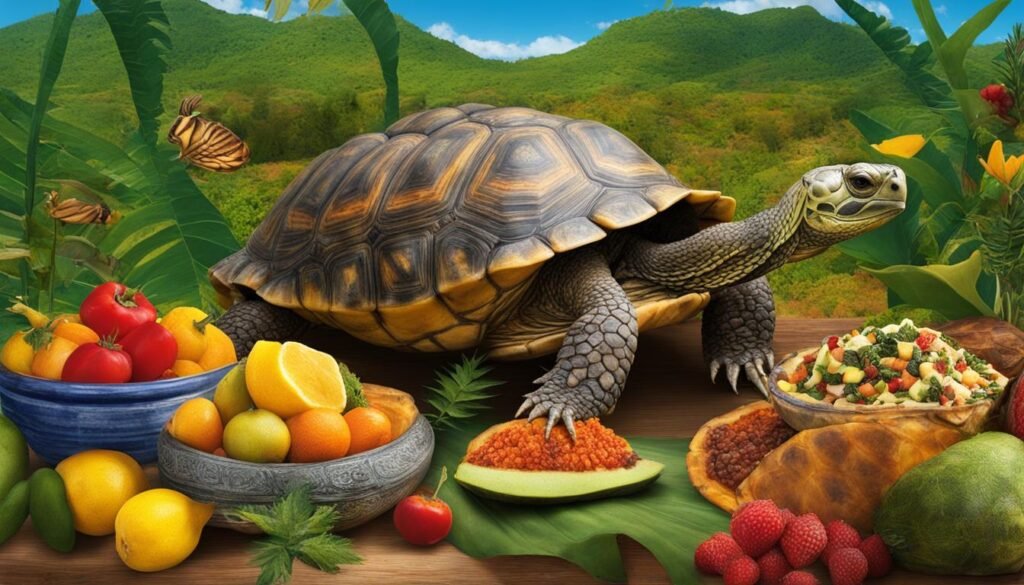 Dieta de tortugas de tierra