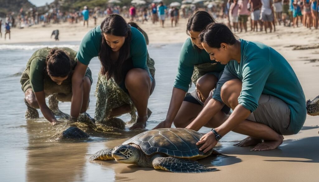 Rescate de tortugas marinas