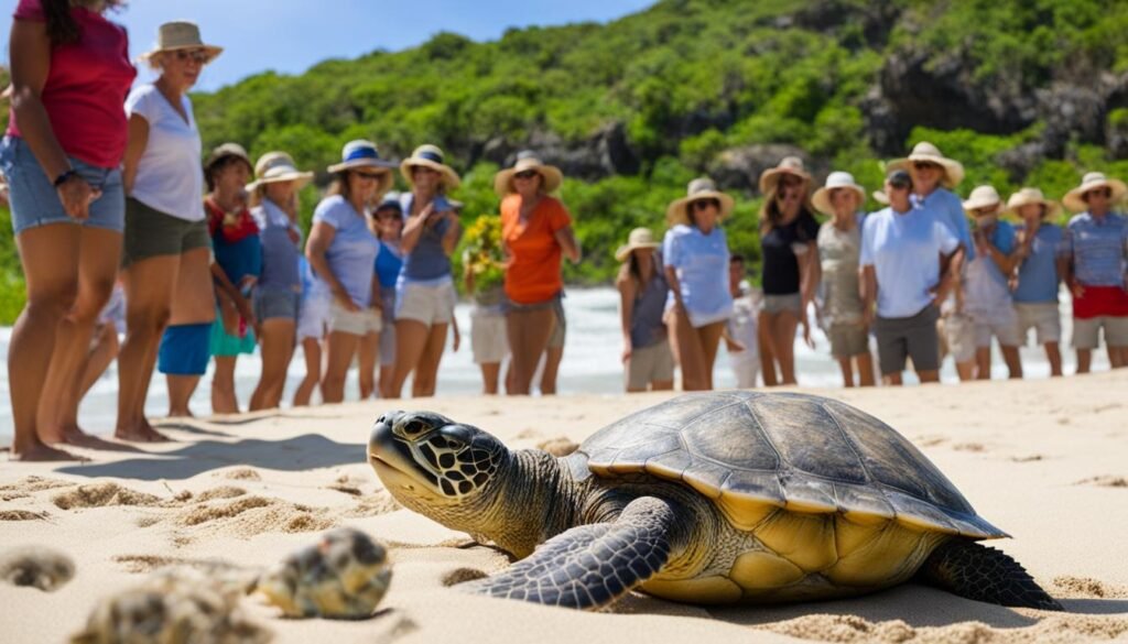 Turismo responsable de tortugas marinas