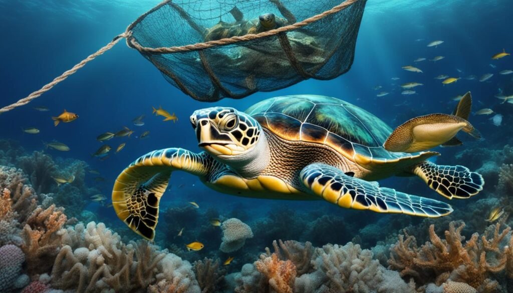 captura accidental de tortugas marinas