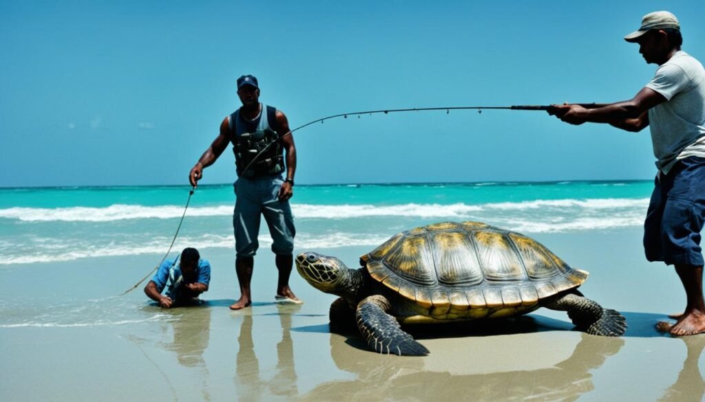 captura ilegal de tortugas