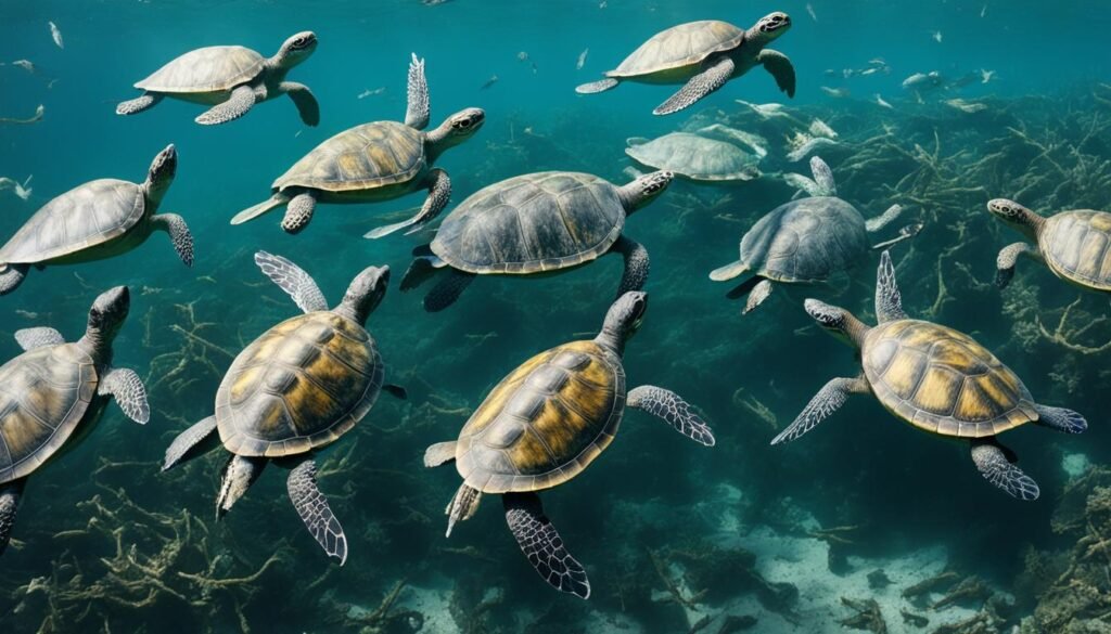 migración de las tortugas