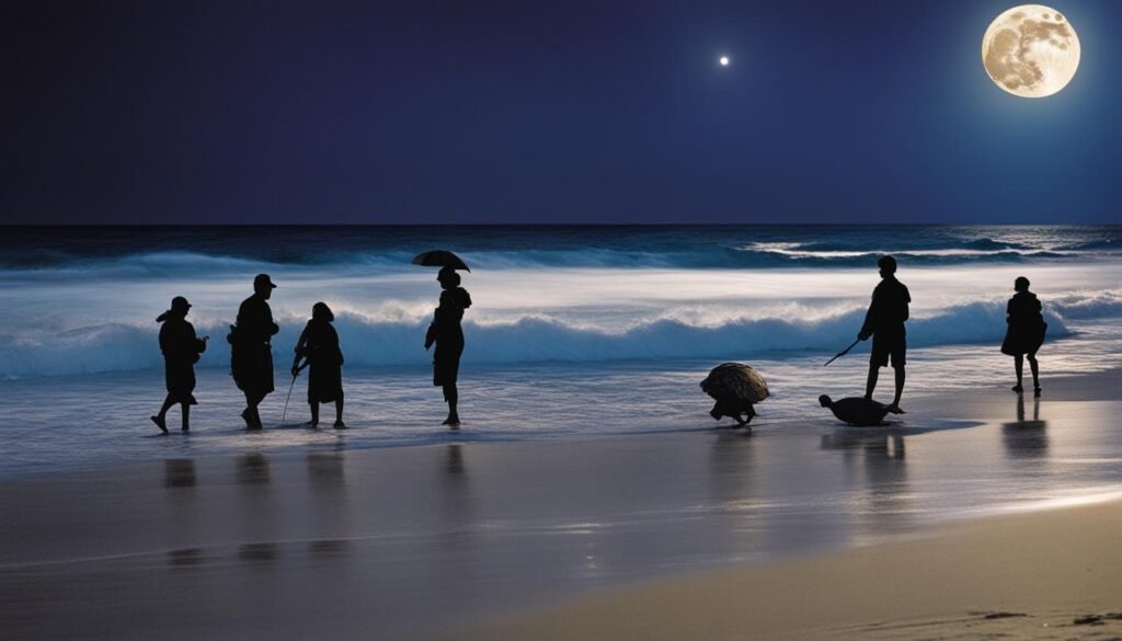 patrullaje nocturno de tortugas marinas